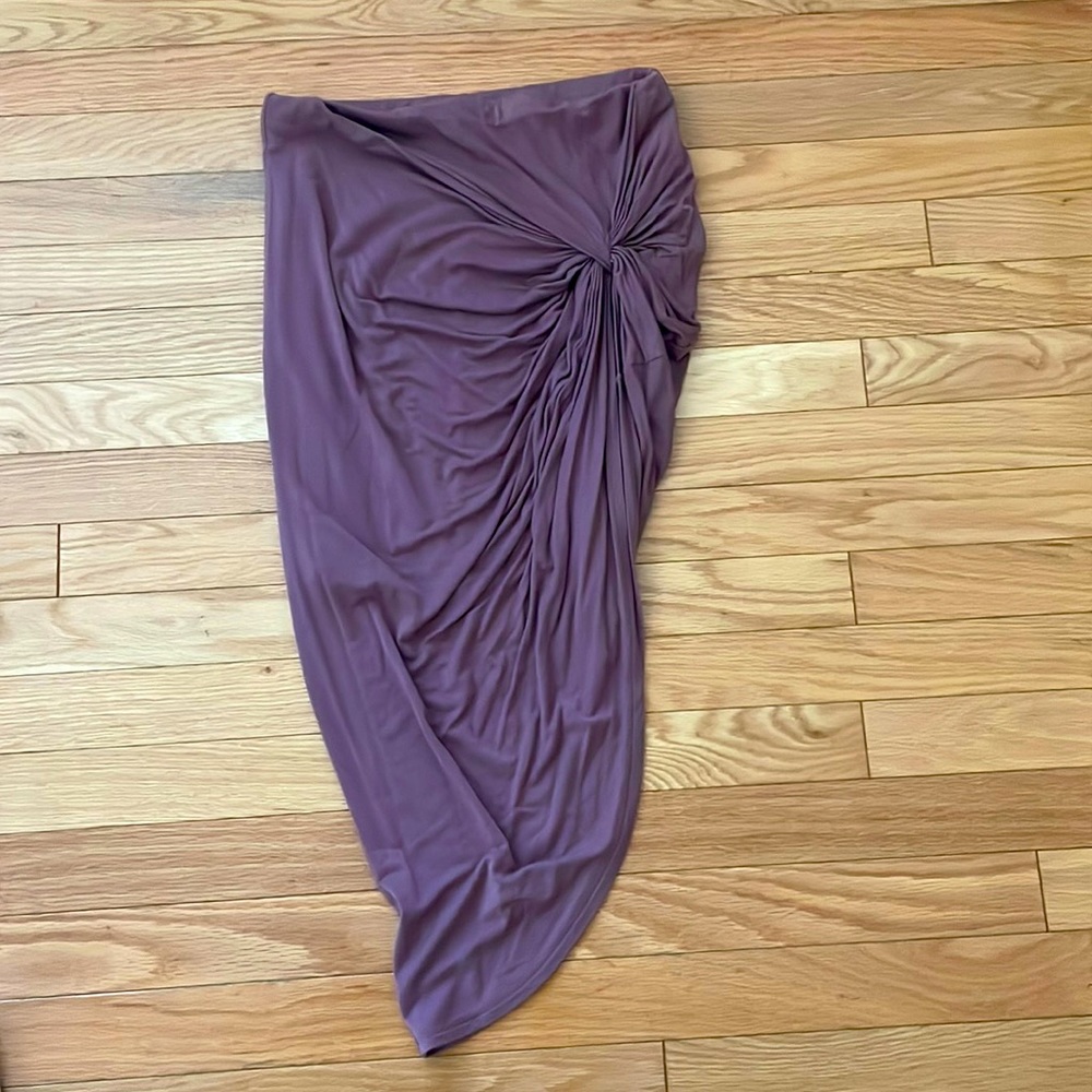Purple/Taupe High-Low Skirt